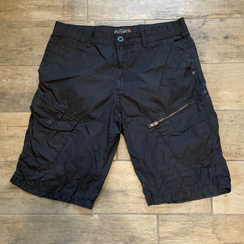 Black Casual Cargo Men’s Shorts